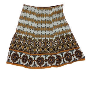 Geometric Funky Pattern Skirt by Nicole Miller